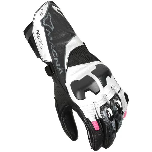 Manusi de piele sport dama MACNA PROTEGO S Negru/Auriu, 3, nordicamoto.ro