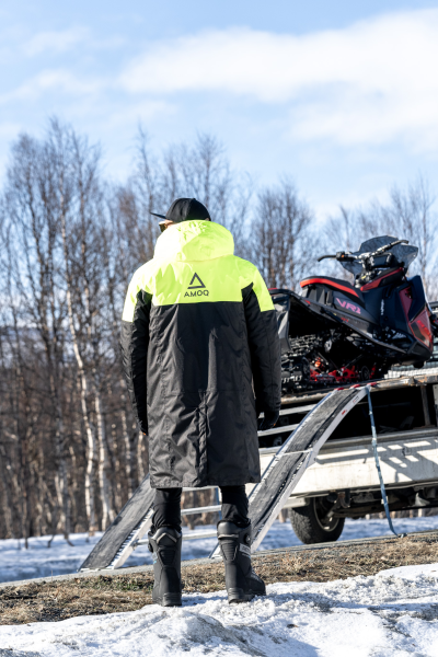 AMOQ Apex Racing Pit Coat Black/Hivis S/M-0