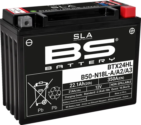 Sla Factory- Activated Agm Maintenance-free Battery Black-1