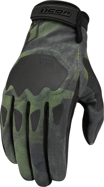Manusi Textil/Piele Icon Hooligan™ Black/Green 3XL, 10, nordicamoto.ro