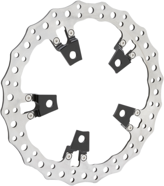 Jagged Floating Rotor Black, Silver, 2, nordicamoto.ro
