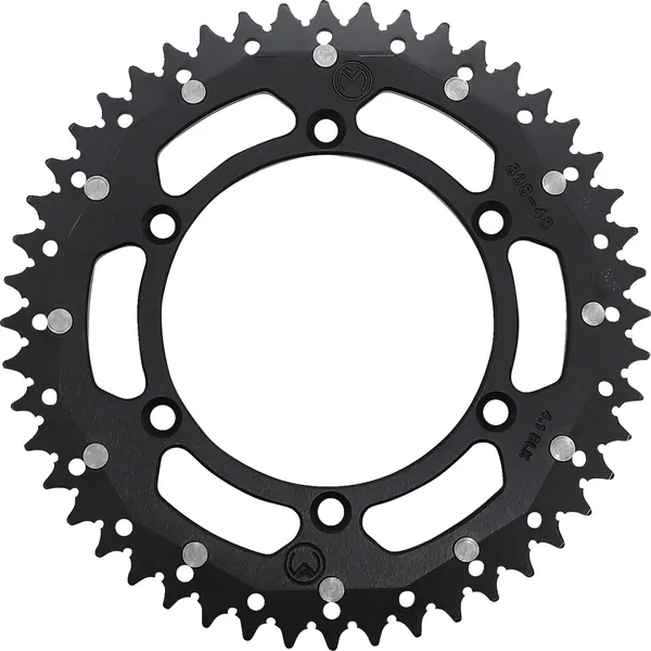 MOOSE RACING Dual Sprocket Black -0