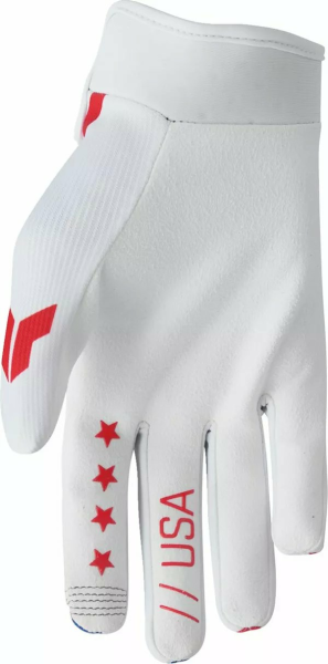 THOR Launchmode Gloves White, Red, Blue -7