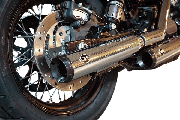 Grand National Slip-on Mufflers Black, 1, nordicamoto.ro