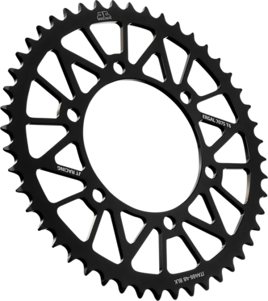 JT SPROCKETS Pinion spate din aluminiu Racelite, negru, 1, nordicamoto.ro