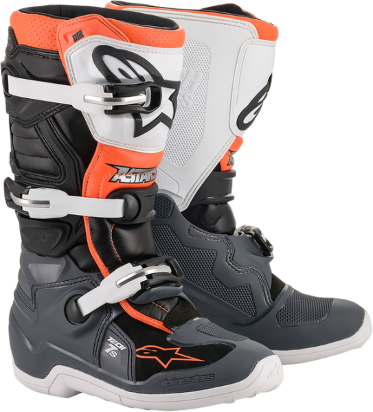 Tech 7s Youth Boots Black, Gray, Orange, White-d0d755c39f47941c267d84c72a81b53f.webp