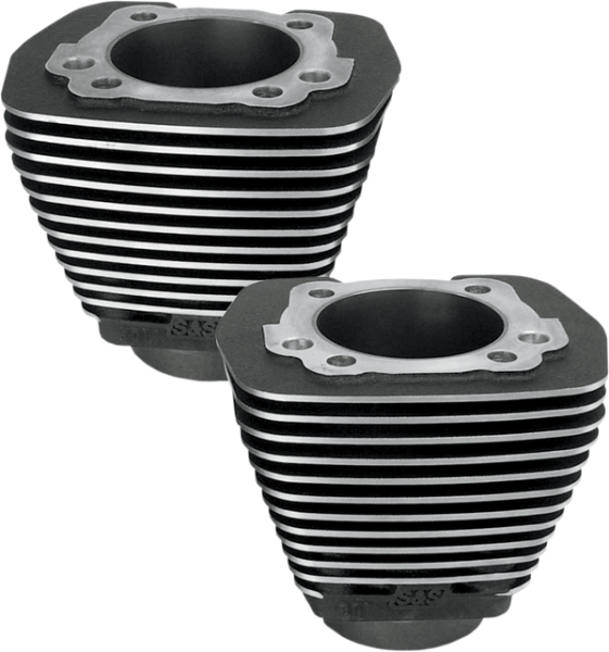 Evolution-style Aluminum Cylinders Black, 1, nordicamoto.ro