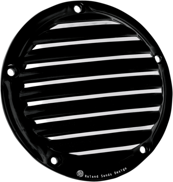 Nostalgia Derby Cover Black, Chrome, Polished, Anodized, Contrast Cut, 1, nordicamoto.ro
