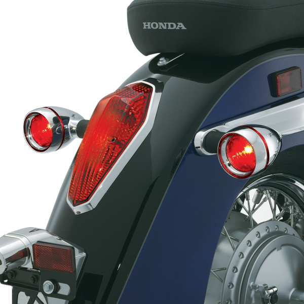 Deep-dish Bezels W/ Lens Chrome, 3, nordicamoto.ro