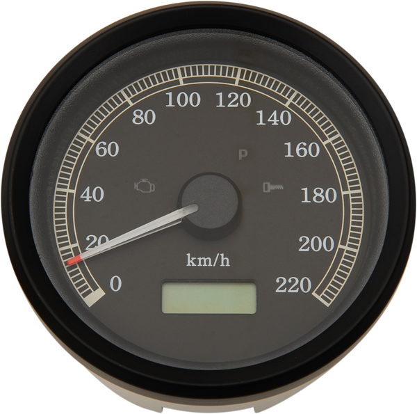 3-3/8(r) Programmable Electronic Speedometer Black, 1, nordicamoto.ro