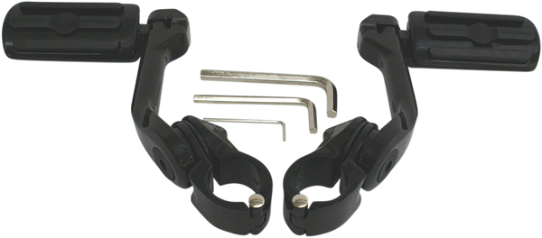 Highway Pegs With Mounting Arms Black, 2, nordicamoto.ro