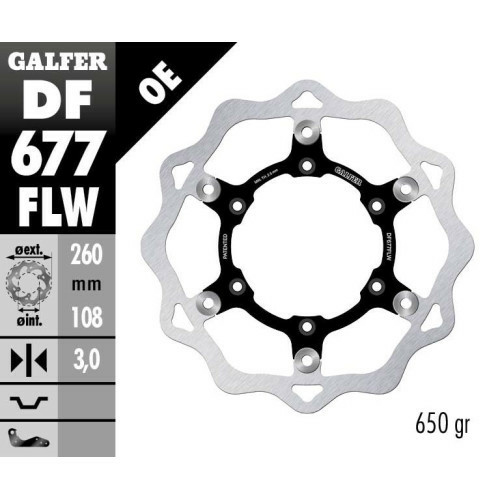 Disc frana fata GAS GAS EC 125/450 Galfer Floating