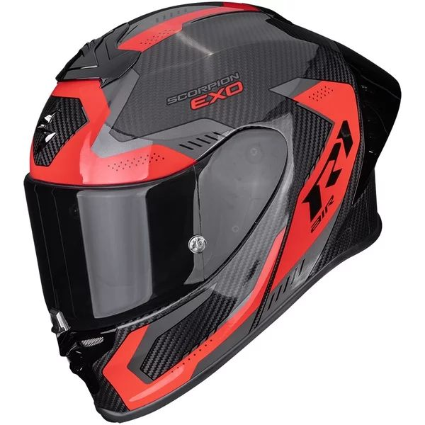 Casca integrala sport SCORPION EXO-R1 EVO II CARBON AIR PROPEL S Negru/Rosu, 3, nordicamoto.ro