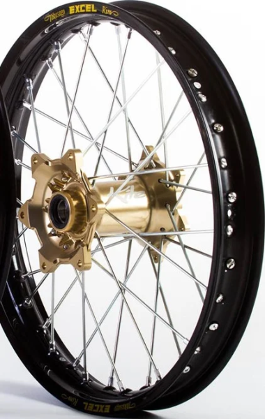 Wheel Assembly Elite Mx-en Rear 2.15(r)x19(r) Black | Light Bronze Black, Gold, 1, nordicamoto.ro