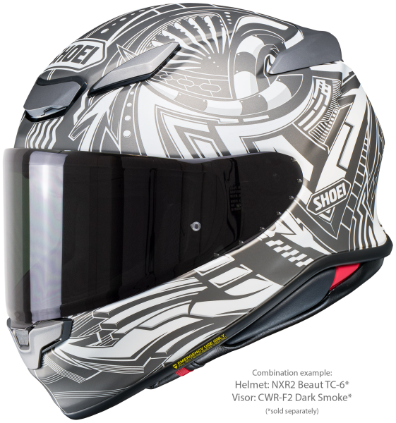Casca integrala SHOEI NXR2 BEAUT TC-6 Negru/Gri/Alb Mat XXL-6