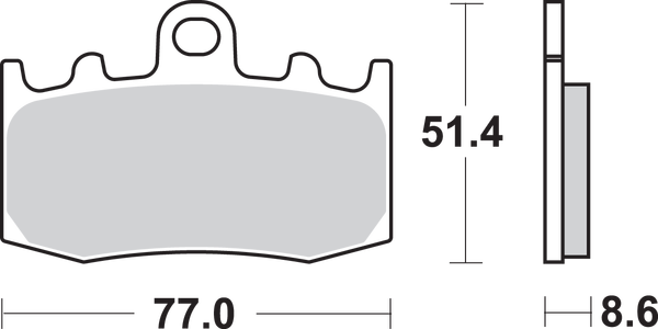 Hs Street Excel Sintered Front Brake Pads, 1, nordicamoto.ro