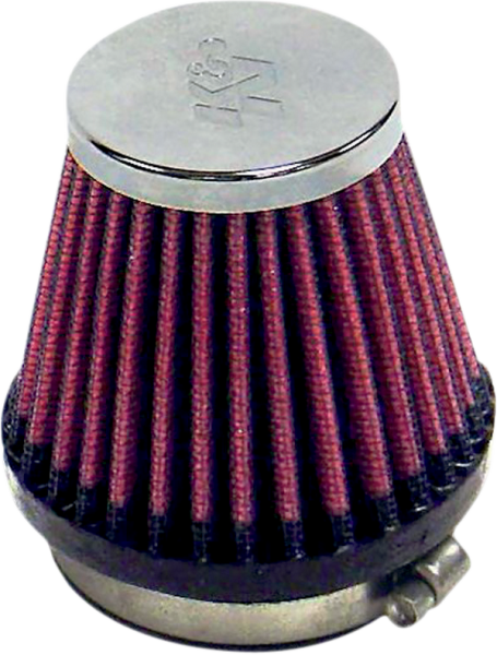 Universal Round Tapered Type Clamp-on Air Filter Black, Red, 1, nordicamoto.ro