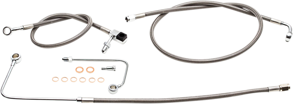 Stainless Steel Brake Line Kit Silver 30, 1, nordicamoto.ro
