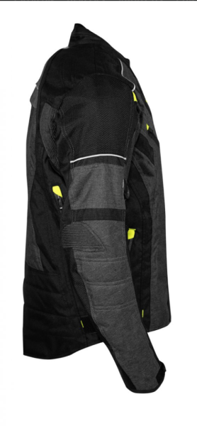 Geaca Textila Rusty Stitches Jack Romeo Black/Yellow Fluo-1