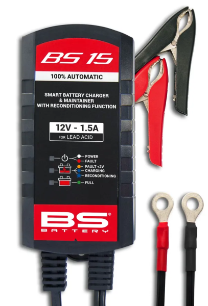 Smart Battery Charger & Maintainer With Reconditioning Function Black-3