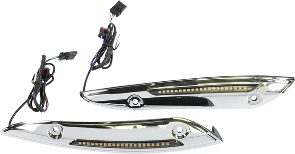 Genesis® 4 Dynamic Led Road Glide® Windshield Trim Chrome, 1, nordicamoto.ro