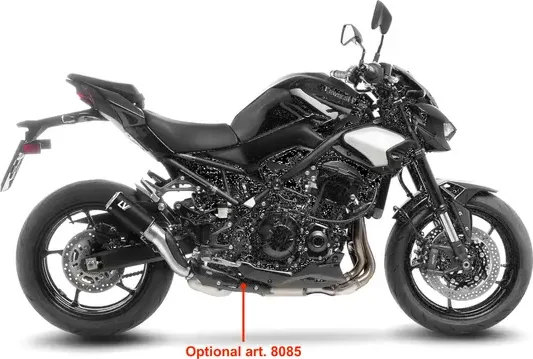 Tobă de eșapament LeoVince LV Corsa S Black Edition Slip-On pentru Kawasaki Z900, 4, nordicamoto.ro