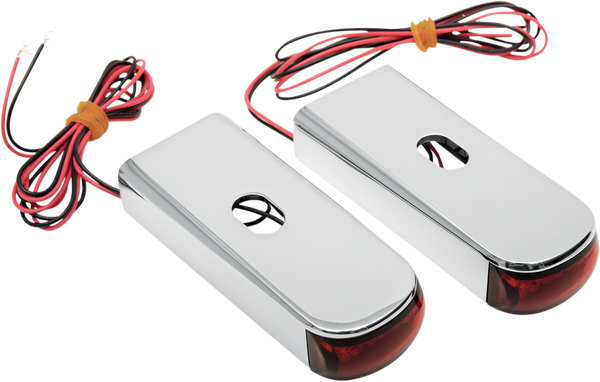 Fender Strut Led Marker Lights Chrome, 1, nordicamoto.ro