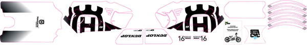 Stacyc Stability Cycle Graphics Kit Black, White, 2, nordicamoto.ro