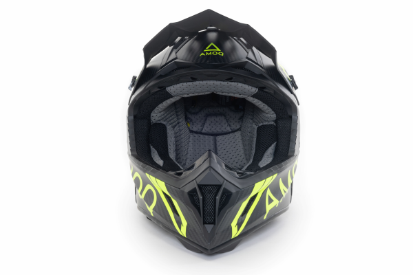 AMOQ Friction MIPS Carbon Helmet Black/HiVis XS-2