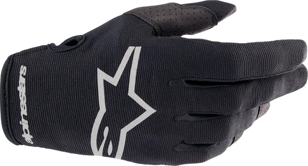 Manusi Alpinestars Radar Black/Silver S, 4, nordicamoto.ro