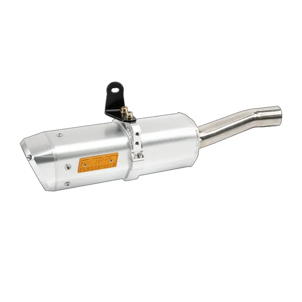 Apx Aluminium Slip-on Muffler Anodized Clear -1