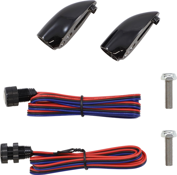 Lightning Bullets Run/brake/turn Led Lights Black, Gloss, 2, nordicamoto.ro