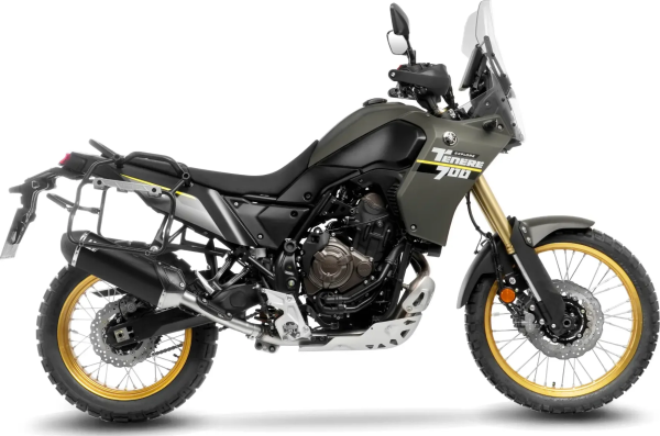 Tobă de eșapament LeoVince LV-14 Black Edition Slip-On pentru Yamaha Ténéré 700, 4, nordicamoto.ro