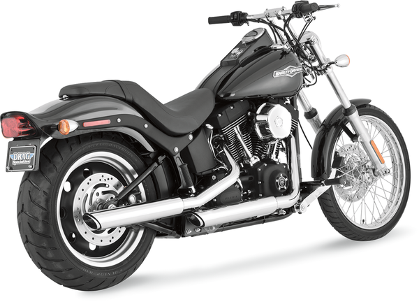 3(r) Round Twin Slash Slip-on Mufflers Black, 1, nordicamoto.ro