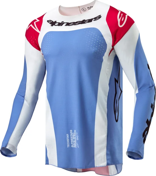 Tricou Alpinestars Techstar Ocuri Blue 2XL, 3, nordicamoto.ro