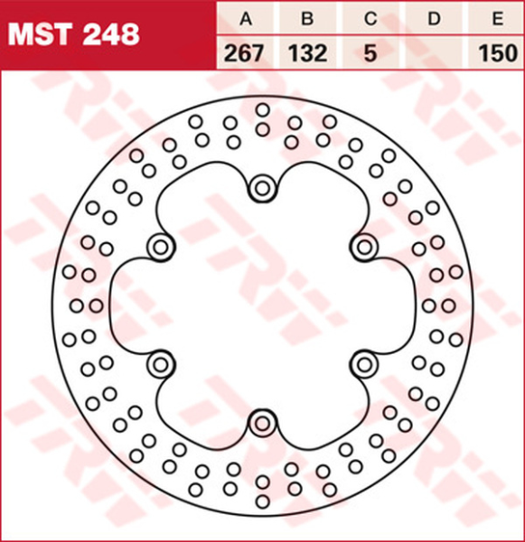 Disc de frână fix, rotund, 250–299 mm, 1, nordicamoto.ro