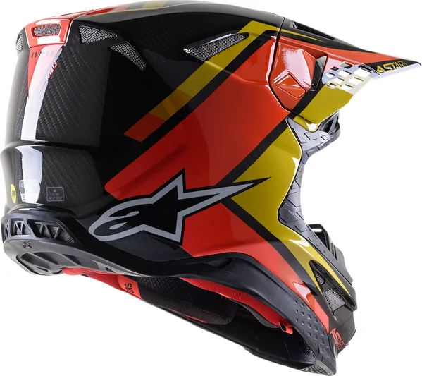 Supertech M10 Carb Helmet Black, Orange, Yellow L, 1, nordicamoto.ro