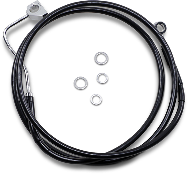 Extended Length Black Vinyl Brake Line Kit Black Oversize [+51 mm (2'')], 1, nordicamoto.ro