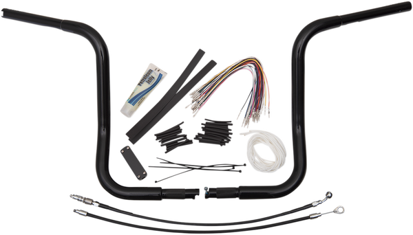1-1/4(r) Ez Install Round Top Handlebar Kit Black, 3, nordicamoto.ro