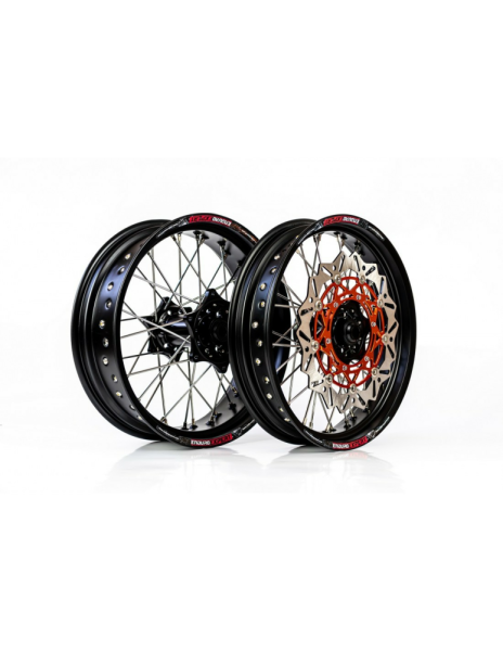 Set roti Supermoto KTM/Husqvarna 17"x3.50 ax 22mm/17"x5.00 ax 20mm black hub Enduro Expert SRS1717BKEE-d3053576c97baa48ab69178acf11e29d.webp