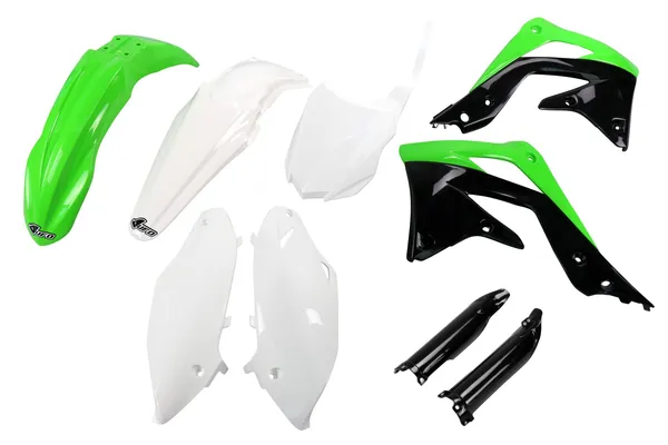 Full Body Replacement Plastic Kit Black, Green, White-0