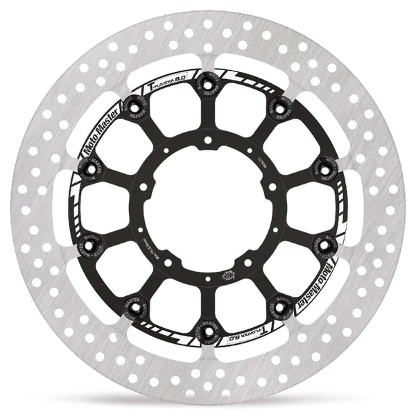 Halo Series T-floater Brake Rotor Black, Stainless Steel-1