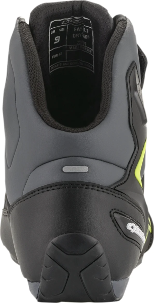 Ghete Alpinestars Faster-3 Drystar Black/Gray/Yellow-1