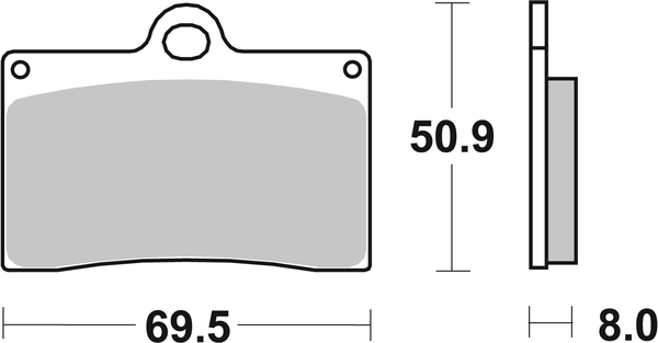 Hs Street Excel Sintered Front Brake Pads, 1, nordicamoto.ro