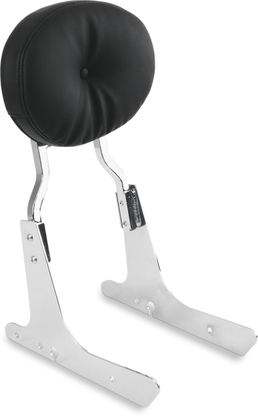 Oval Backrest Pad Black, 1, nordicamoto.ro