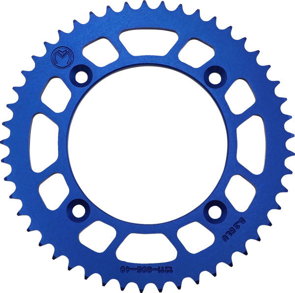 MOOSE RACING Rear Aluminum Sprocket Blue, 4, nordicamoto.ro