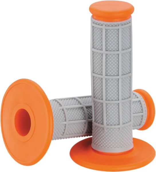 MOOSE RACING Qualifier Grips Gray, Orange 