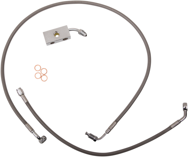 Stainless Steel Brake Line Kit Silver 30, 1, nordicamoto.ro