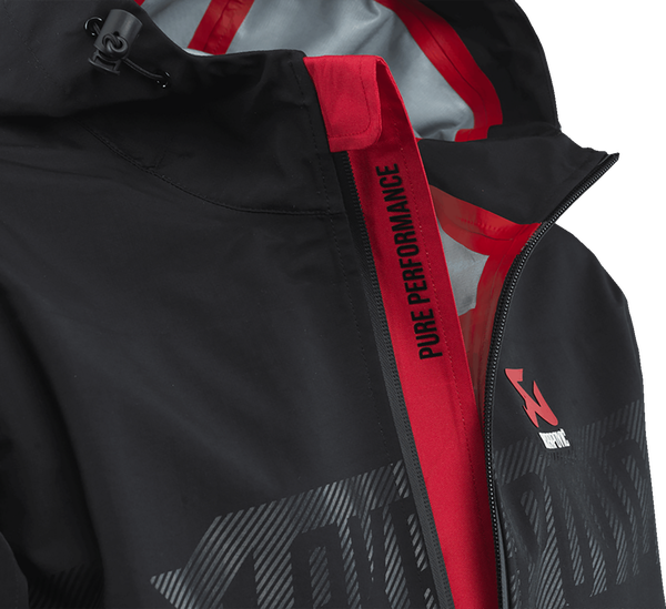 Corpo Rain Jacket Red, Black -8