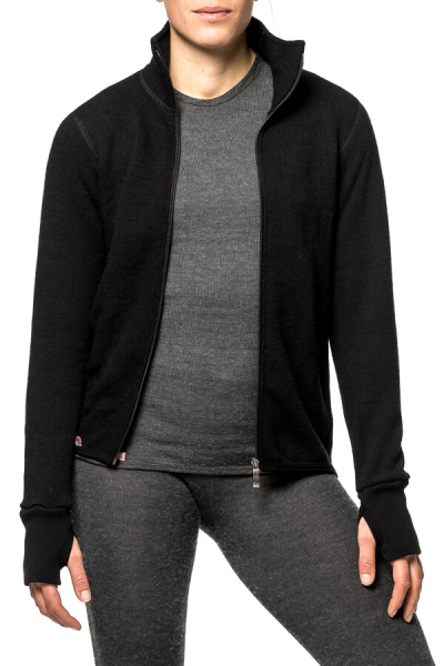 Woolpower Full zip 400 Merino Mid layer Jacket black S-1